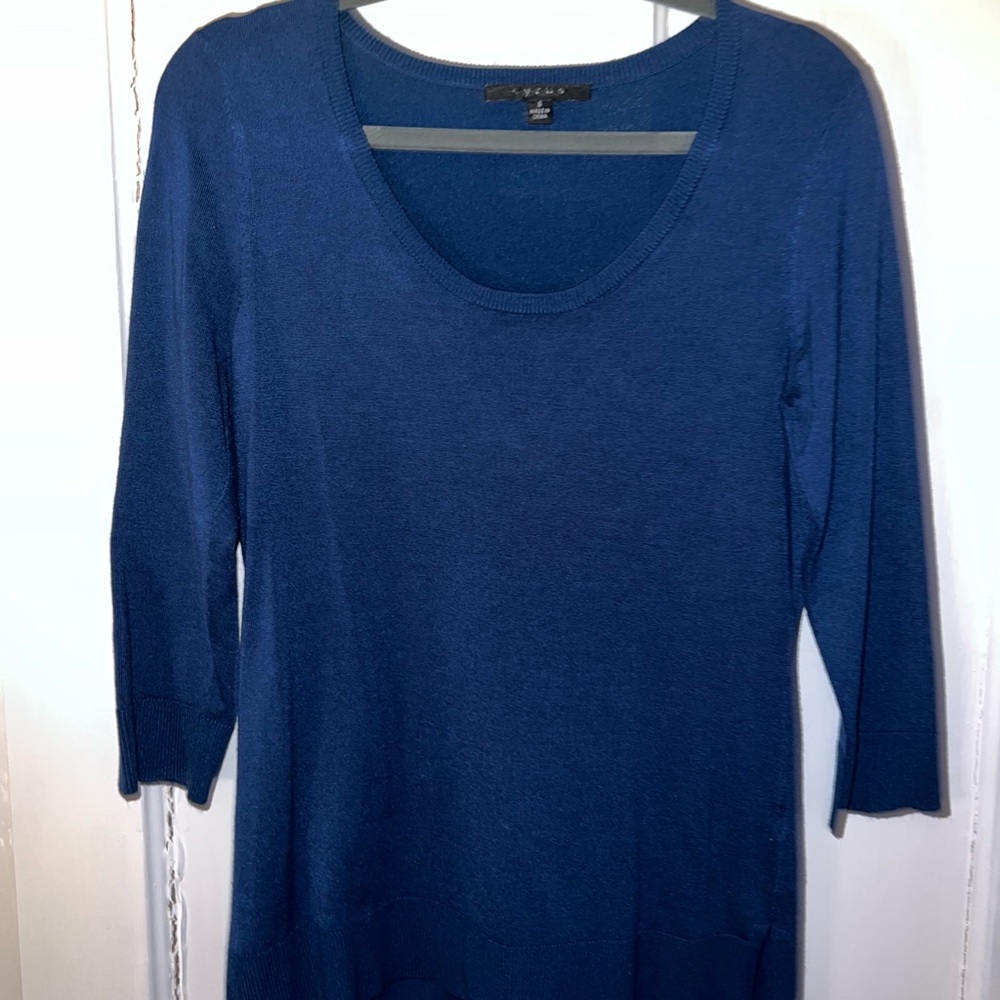Cyrus Blue Fitted Tunic Top